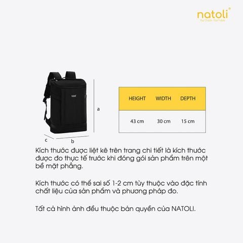 Balo du lịch chống sốc NATOLI - Discovery Backpack B3
