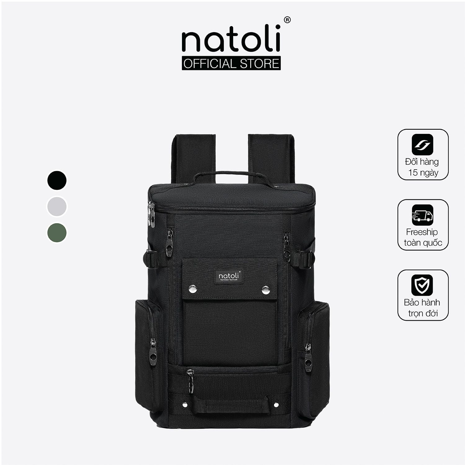 Balo nam chống sốc NATOLI - CORE BACKPACK B9