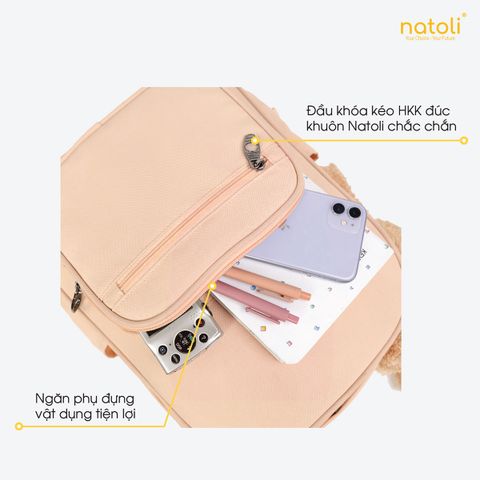 Balo nữ thỏ bông NATOLI - BST Sweet Bunny Backpack B28