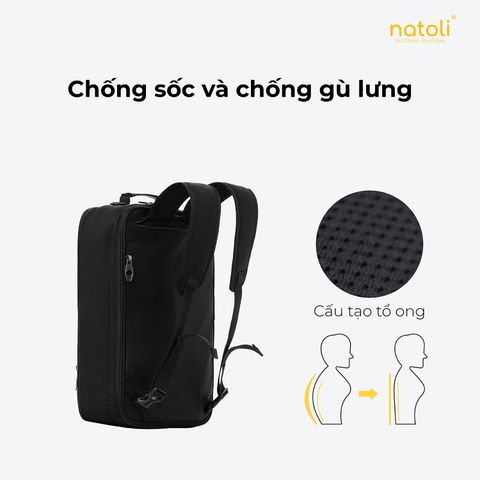 Cặp sách đi học NATOLI - BST Classic Multifunctional Backpack B17