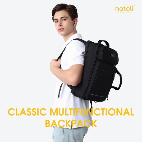 Cặp sách đi học NATOLI - BST Classic Multifunctional Backpack B17