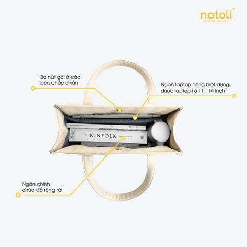 Túi tote nữ NATOLI - BST Elegant Shockproof Tote Bag T17