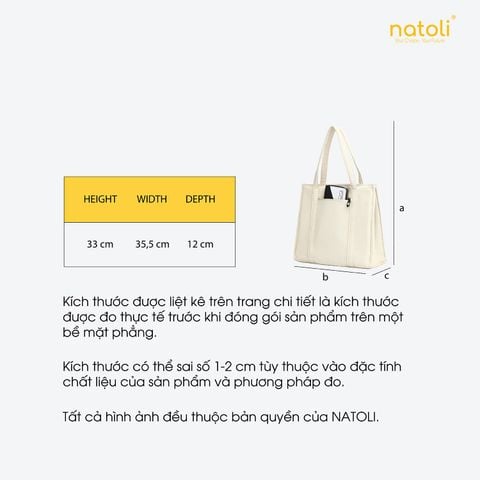 Túi tote nữ NATOLI - BST Elegant Shockproof Tote Bag T17