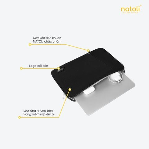 Túi chống sốc Laptop kháng nước Natoli - Eager laptop bag T7