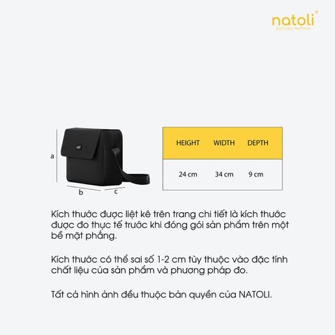 Túi đeo chéo đi học Natoli - Casual Cross T2