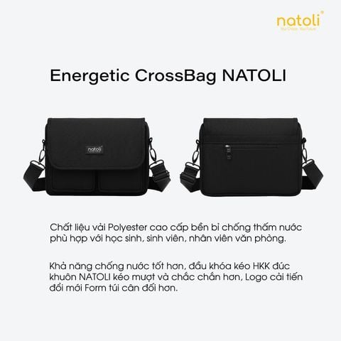 Túi đeo chéo nam nữ nhiều ngăn  - Energetic CrossBag T12