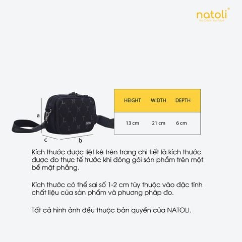 Túi đeo chéo nam nữ NATOLI - FLEX CROSS BAG T15
