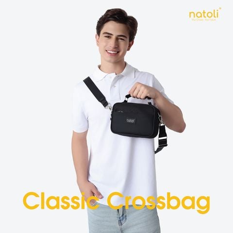 Túi đeo chéo nam nhiều ngăn Natoli - CLASSIC CROSSBAG T8