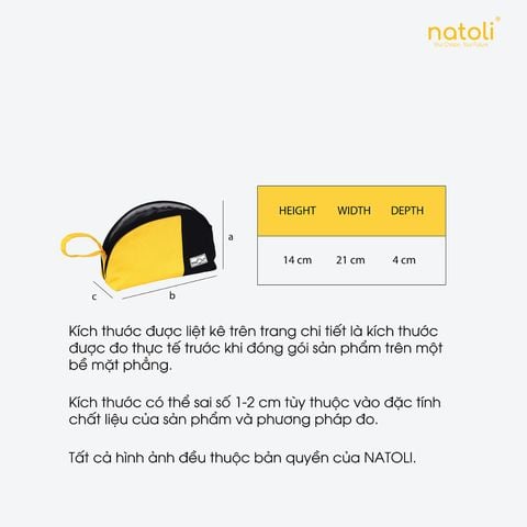 Túi mỹ phẩm mini NATOLI - COLOR SKINBAG T10