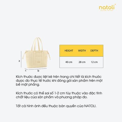 Túi tote nữ nhiều ngăn NATOLI - BST Elegant Edge Bag T19
