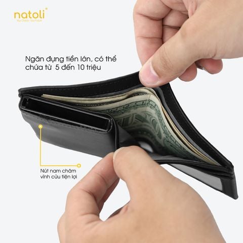 Ví da nam thông minh NATOLI - BST Ryder Wallet V9