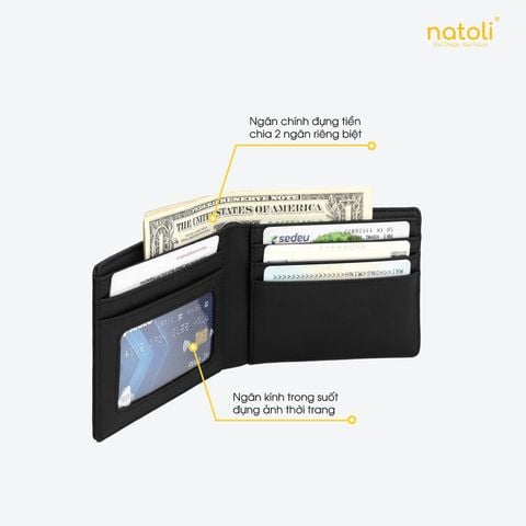 VÍ NAM NATOLI CAO CẤP - SIMPLE HORIZONTAL WALLET V4
