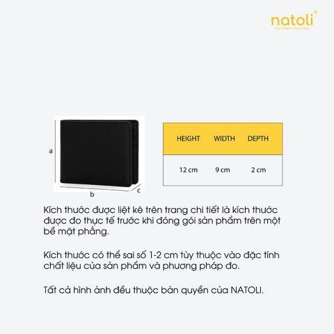VÍ NAM NATOLI CAO CẤP - SIMPLE HORIZONTAL WALLET V4