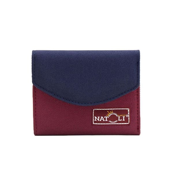 Ví Nữ Mini Màu Đỏ Xanh - The Button Wallet