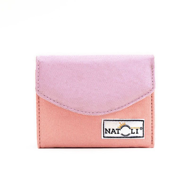 Ví Nữ Mini Màu Hồng Cam - The Button Wallet