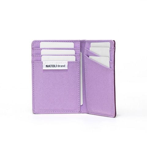 Ví Nam Đứng Màu Đỏ Tím Mini - Simple Vertical Wallet