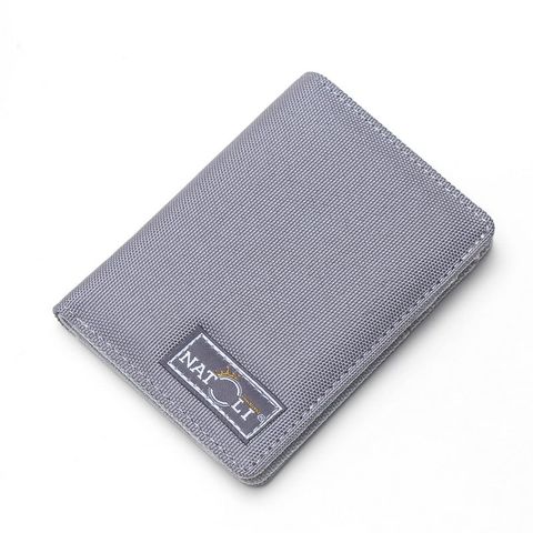 Ví Nam Đứng Màu Xám Nhỏ Gọn - Simple Vertical Wallet