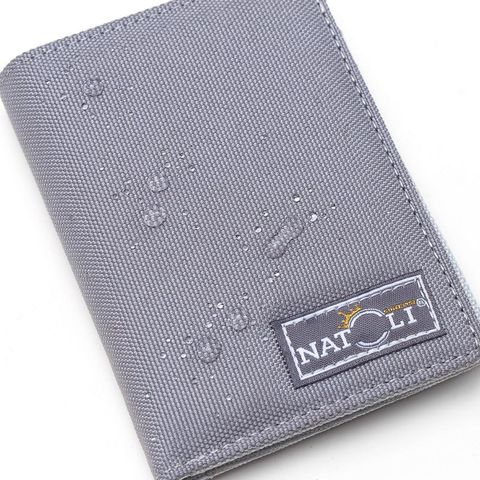 Ví Nam Đứng Màu Xám Nhỏ Gọn - Simple Vertical Wallet