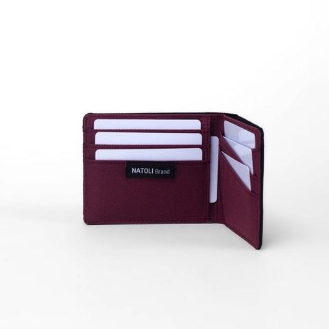 Ví Nam Màu Đen Đỏ - Simple Horizontal Wallet