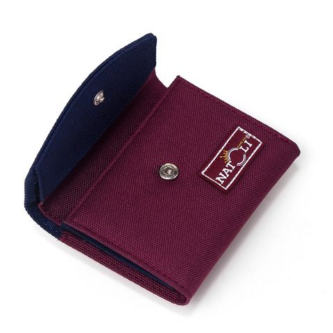 Ví Nữ Mini Màu Đỏ Xanh - The Button Wallet