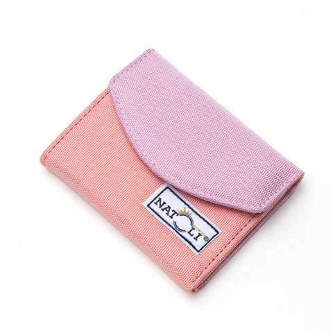 Ví Nữ Mini Màu Hồng Cam - The Button Wallet