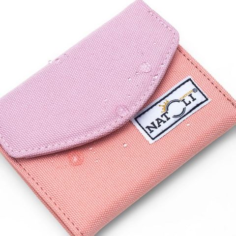 Ví Nữ Mini Màu Hồng Cam - The Button Wallet