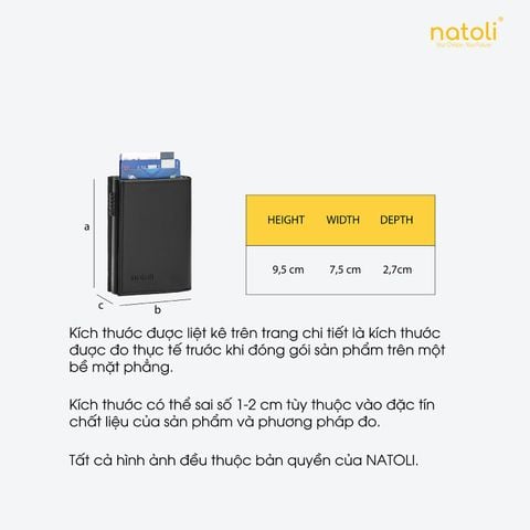 Ví nam nữ mini NATOLI -  Futuristic Mini Wallet V8
