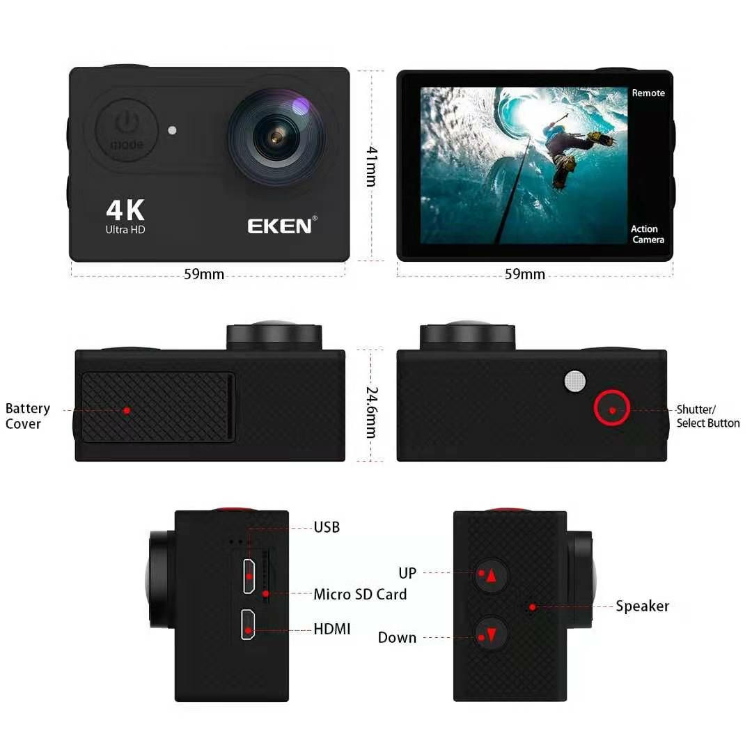 CAMERA HÀNH TRÌNH EKEN H9R ULTRA HD WIFI QUAY VIDEO 4K - EKEN-HR9