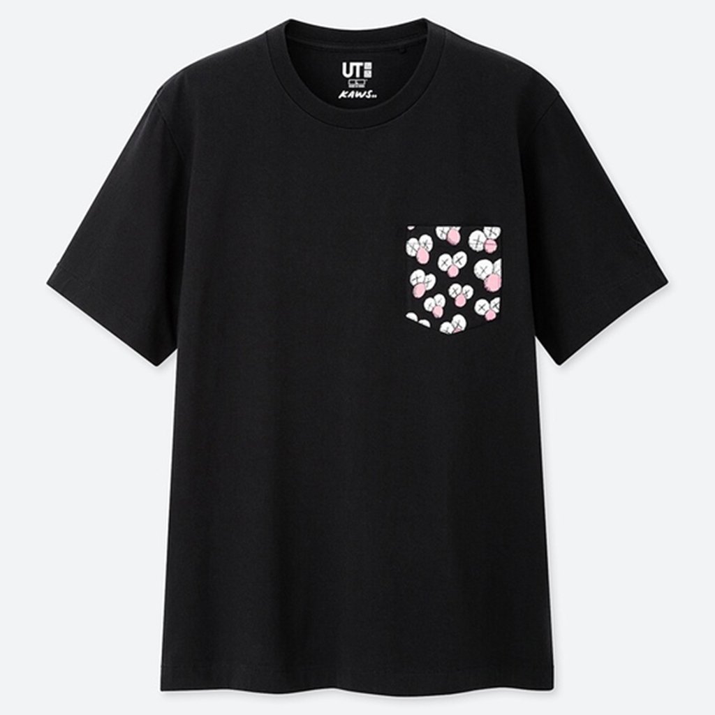 KAWS x Uniqlo Pink BFF Tee White Mens Fashion Tops  Sets Tshirts   Polo Shirts on Carousell