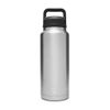 Bình Giữ Nhiệt Cao Cấp YETI Rambler 36oz (1.08L) Bottle Chug Cap - Màu Stainless
