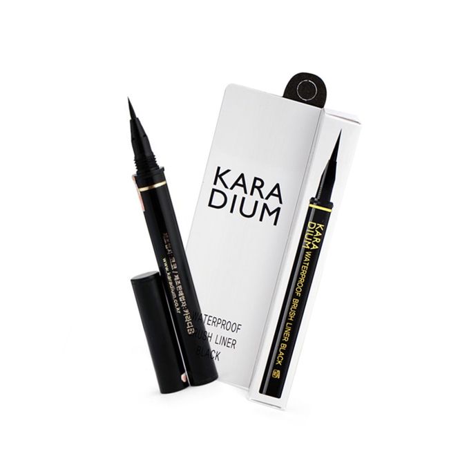 Kẻ Mắt Không Trôi Karadium Waterproof Brush Liner Black