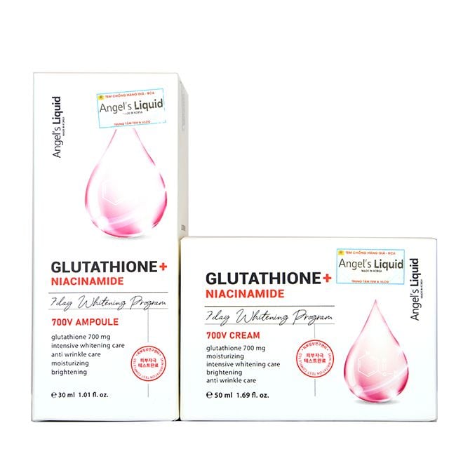Bộ Dưỡng Angel's Liquid Glutathione Niacinamide Whitening
