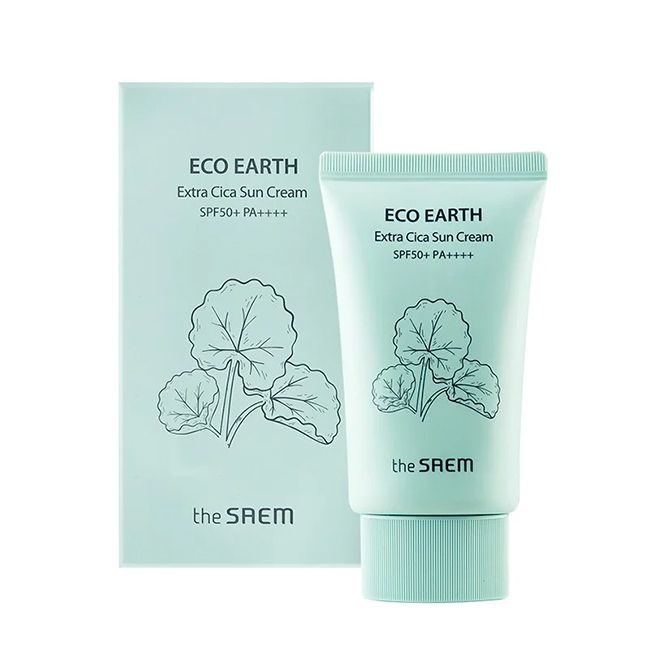 Kem Chống Nắng Da Nhạy Cảm The Saem Eco Earth Extra Cica Sun Cream