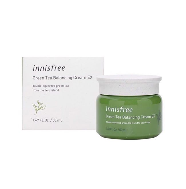 Kem Dưỡng Trị Mụn Innisfree Green Tea Balancing Cream EX