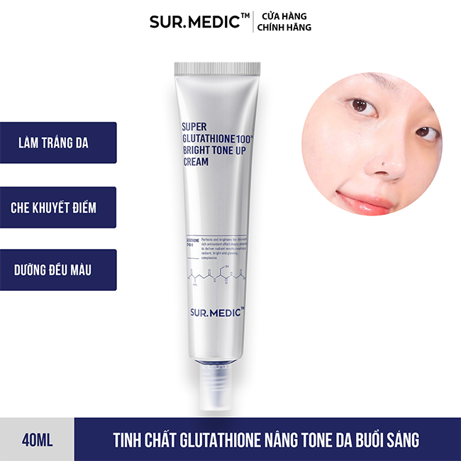 Kem Dng Trng Da Sur.Medic+ Super Glutathione 100 Bright Tone Up Cre   Beny Cosmetics