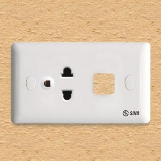 Ổ cắm đơn 3 chấu Sino 16A
