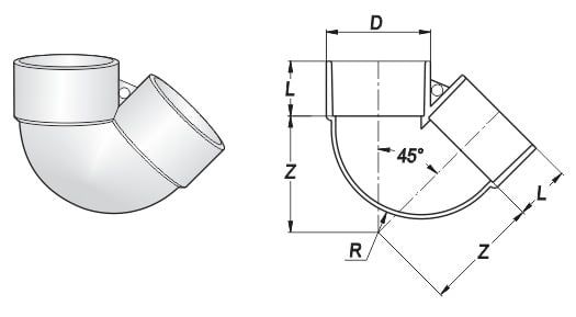 Cút cong có lỗ treo giữ cút