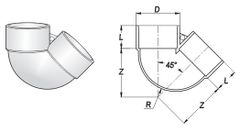Cút cong có lỗ treo giữ cút