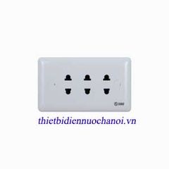 Ổ cắm ba 2 chấu Sino 16A S1983