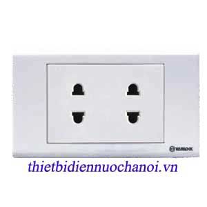 Ổ cắm đôi 2 chấu 16A Sino-loại rời S18U2/R