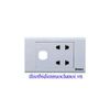 Ổ cắm đôi 2 chấu Sino 16A với 1 lỗ S18U2X