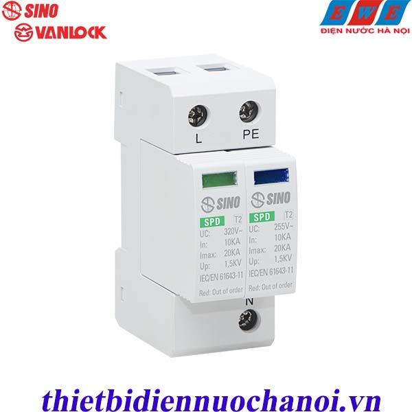 SPD chống sét lan truyền Sino SPD/T2/1P+N/80