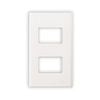Mặt 2 thiết bị màu trắng Wide WEV68020SW Panasonic