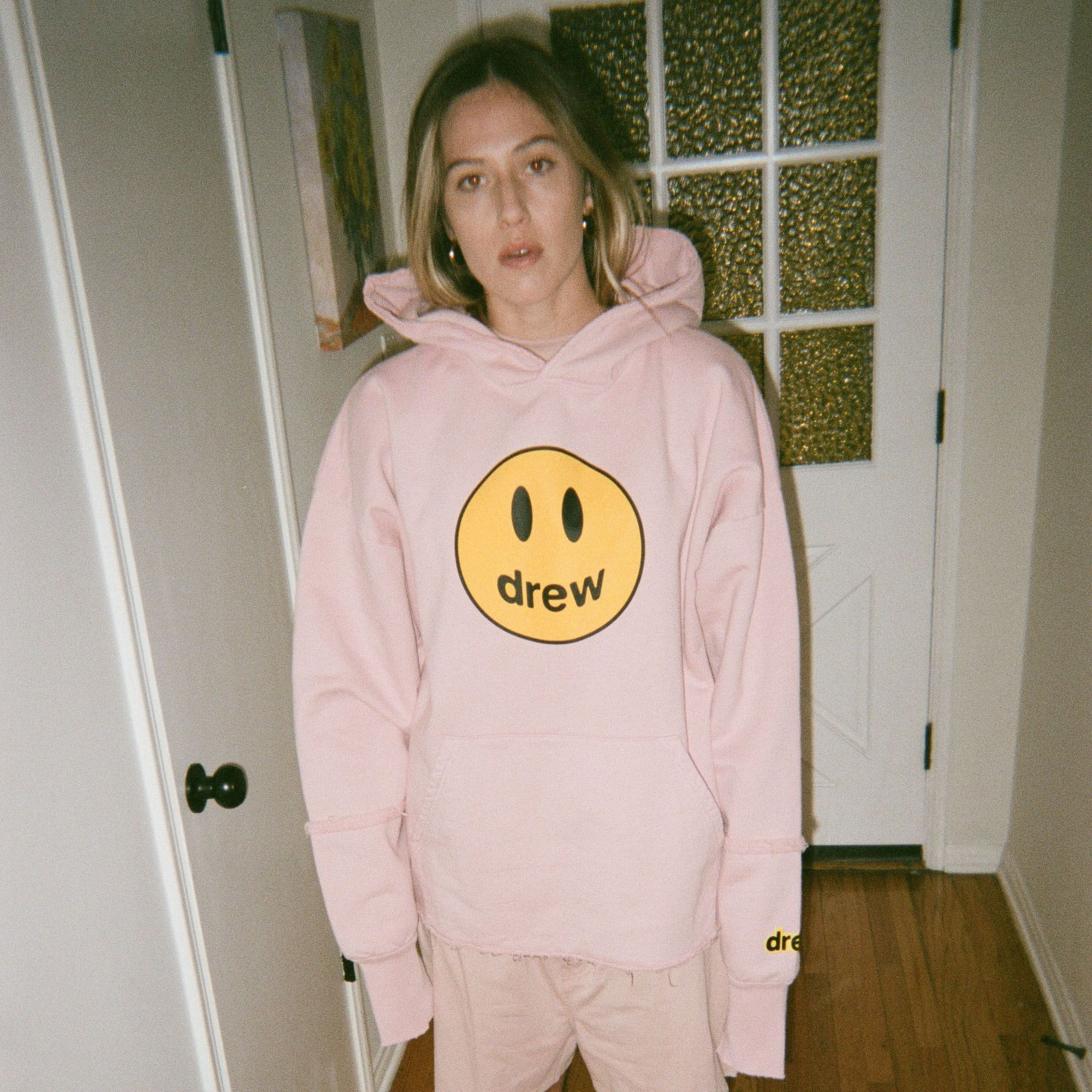  Drew House Deconstructed Mascot Hoodie - Dusty Rose 