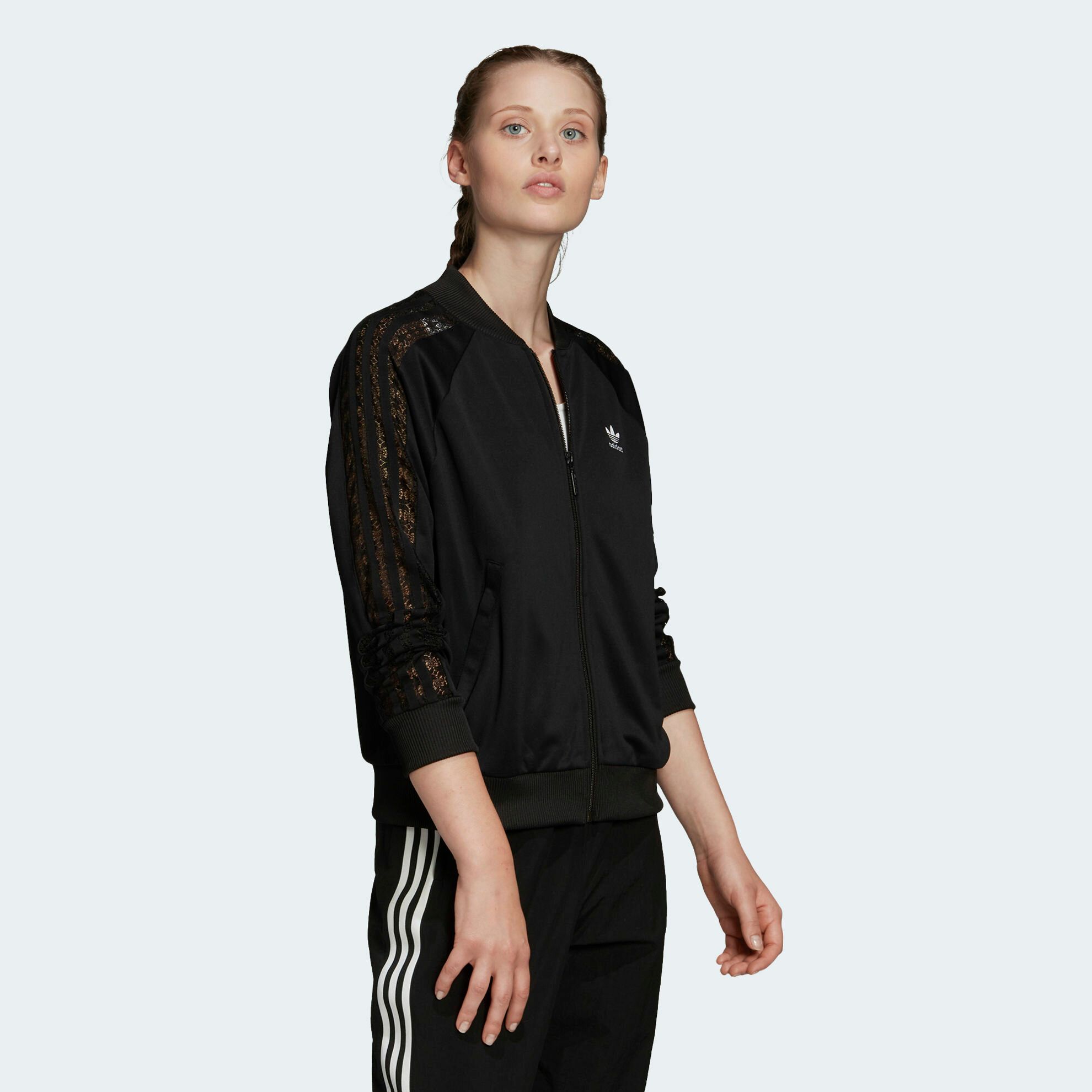  adidas Lace Track Jacket - Black 