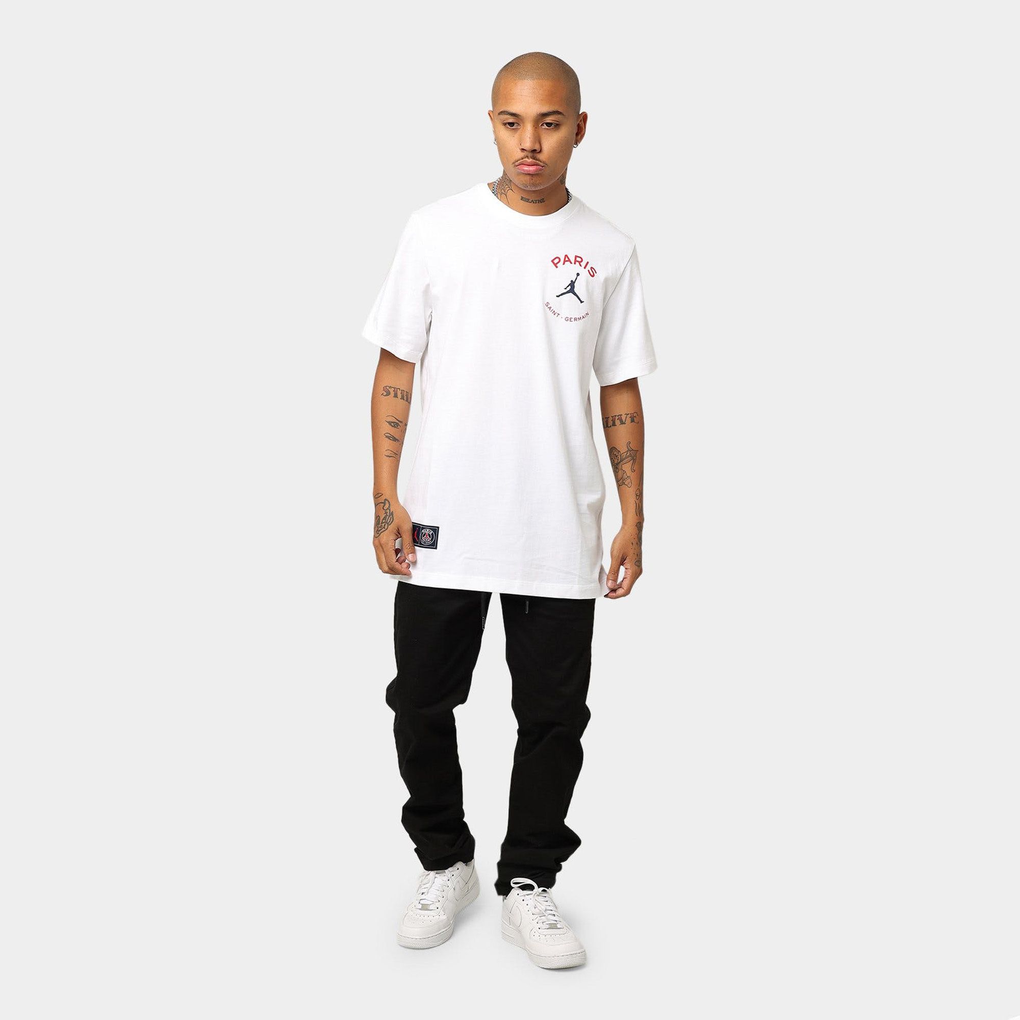  Paris Saint-German x Jordan Short-Sleeve T-Shirt - White 