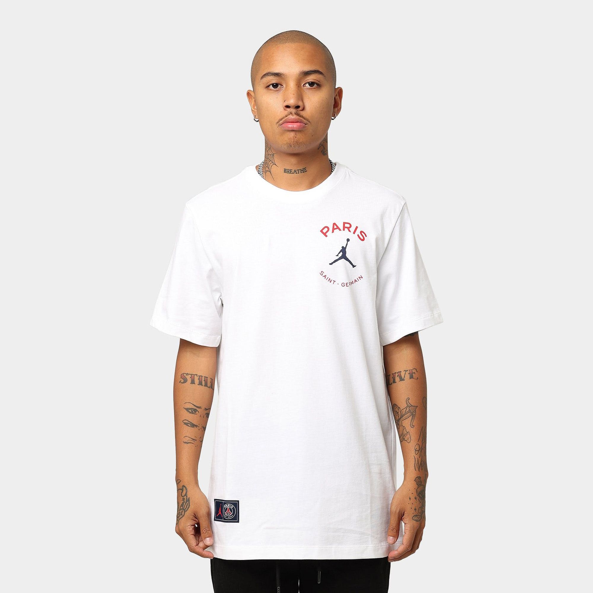  Paris Saint-German x Jordan Short-Sleeve T-Shirt - White 