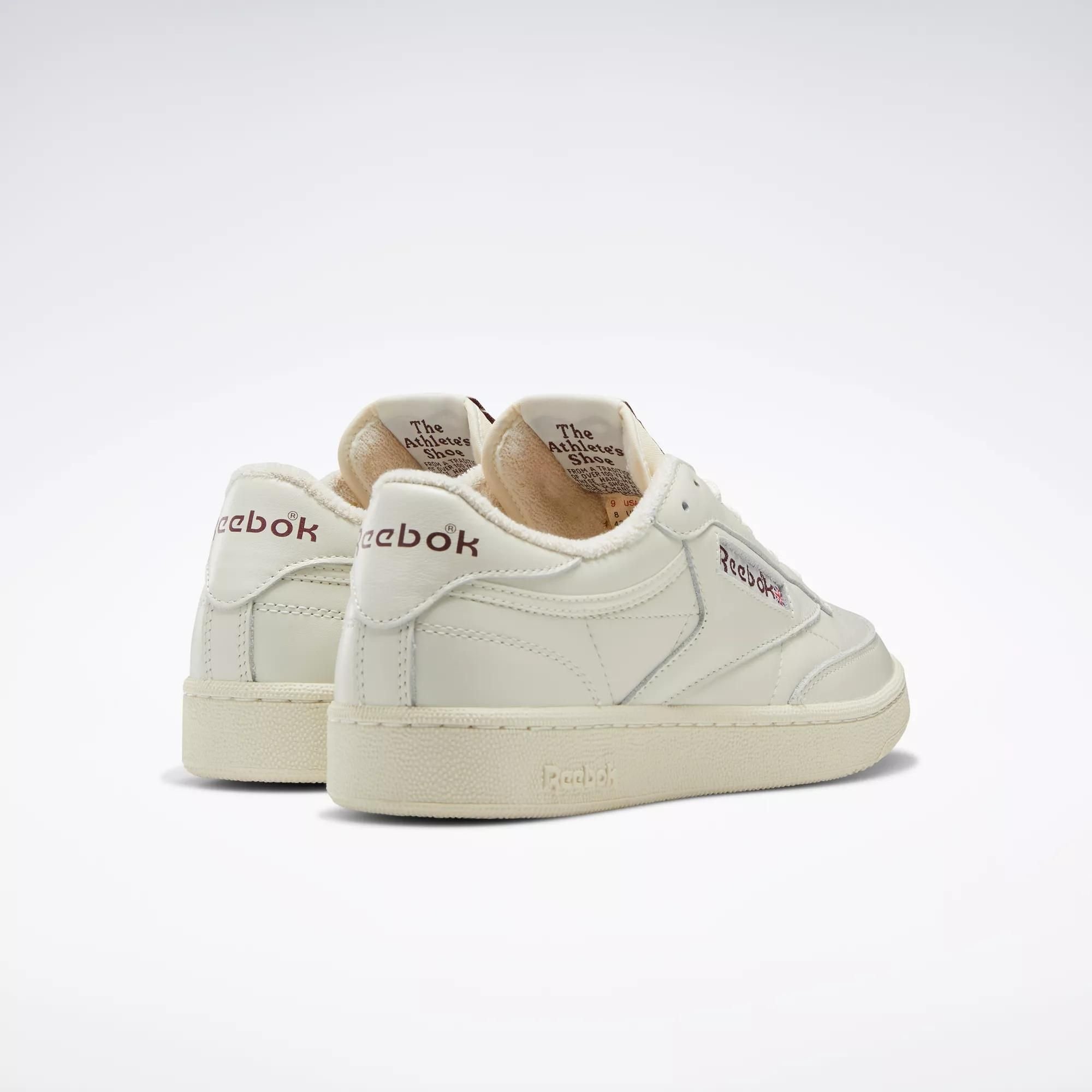  Reebok Club C 85 Vintage - Chalk / Alabaster / Maroon 