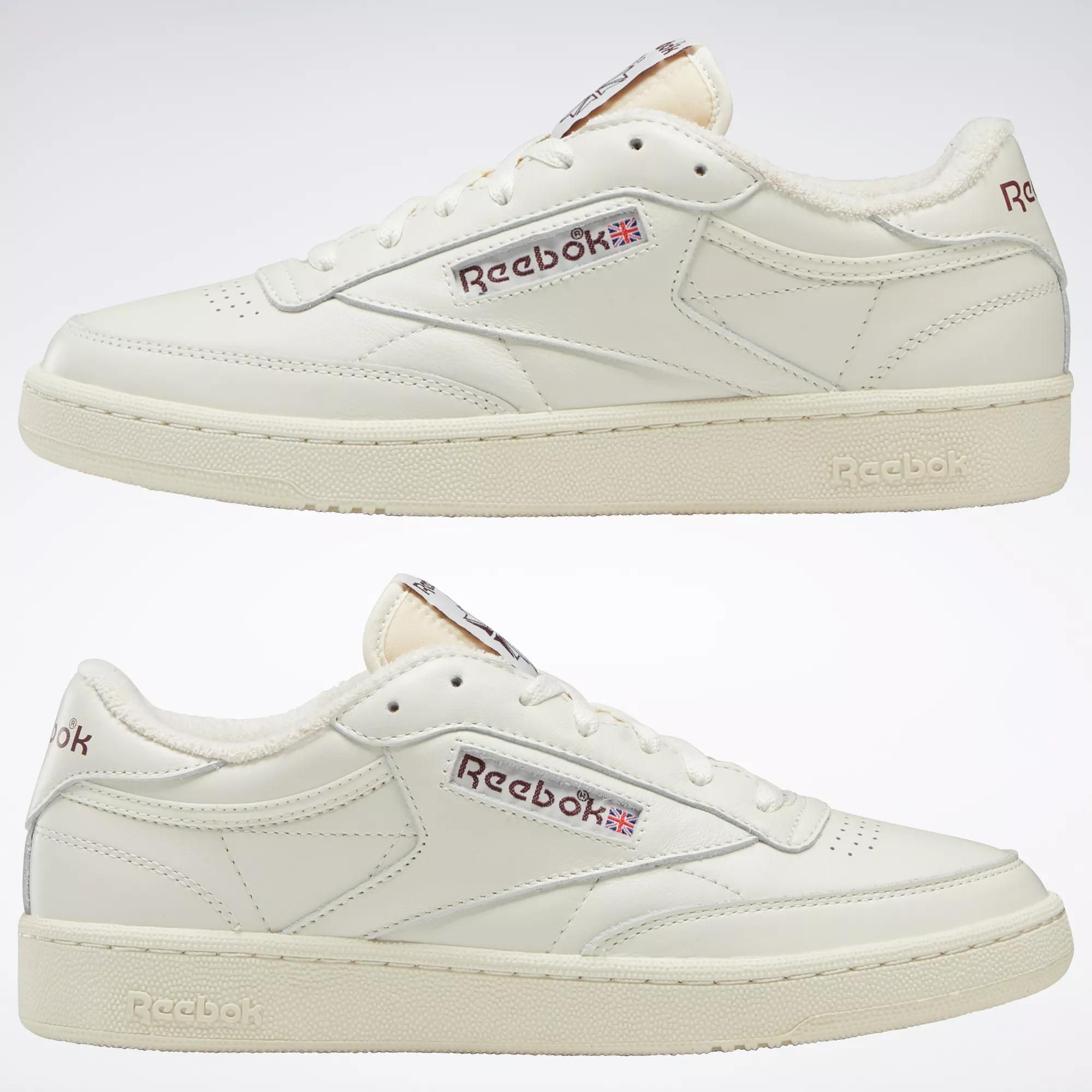  Reebok Club C 85 Vintage - Chalk / Alabaster / Maroon 