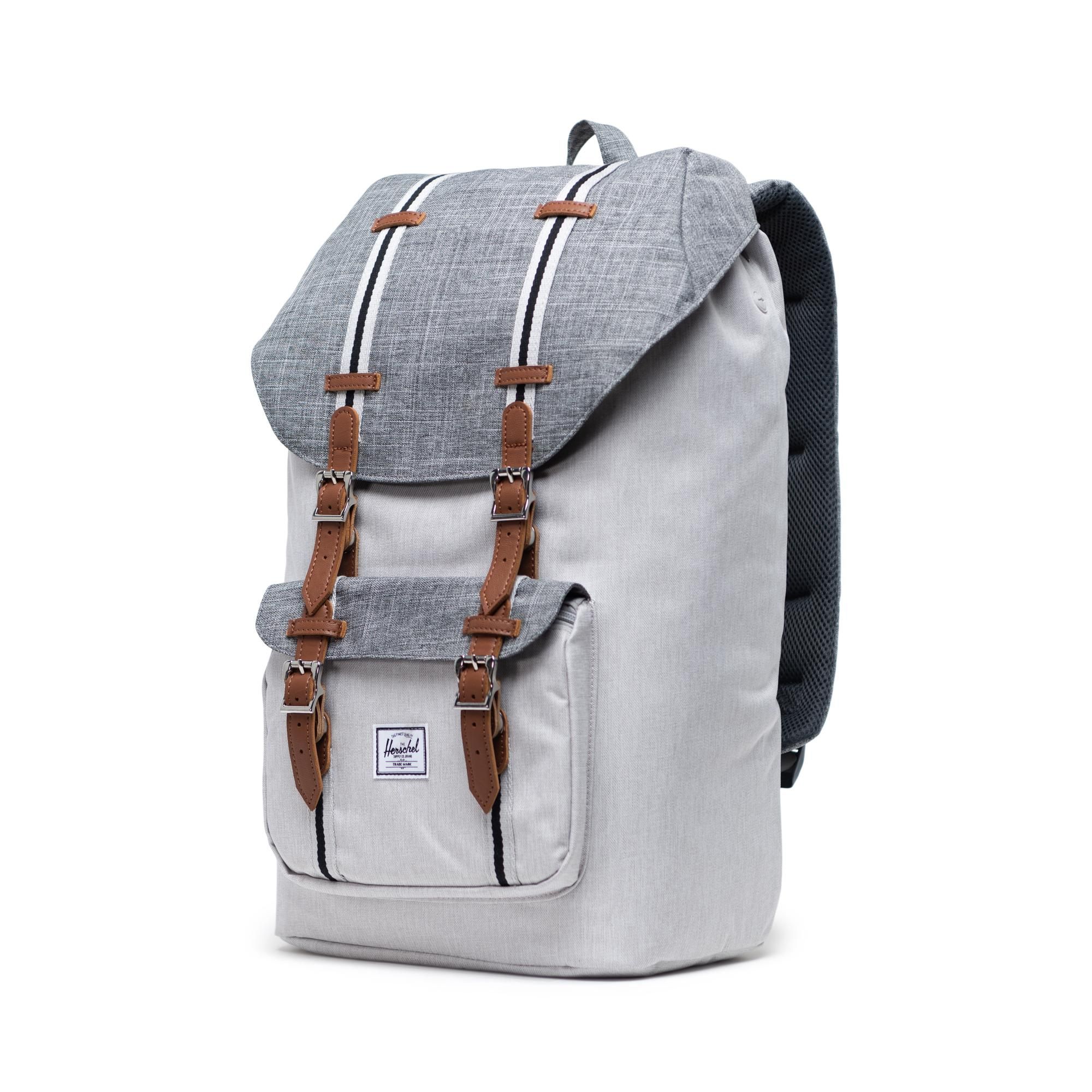  Herschel Little America | Large-Volume - White/Grey/Tan 